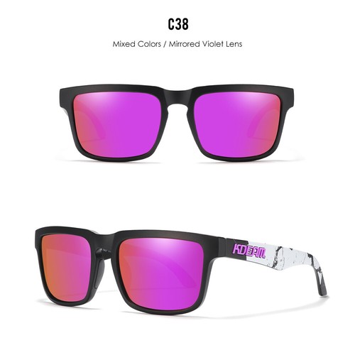 KDEAM Square Sport Polarised Sunglasses Mens Women Fishing Driving Glasses UV400 - Picture 56 of 75