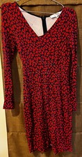 Lark & Ro Red Work Dress Size Small