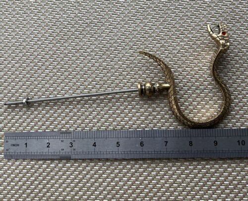 asiatisches Messing Schlange Haken Haustier Vogel Käfig hängender Aufhänger Halter Zubehör - Bild 4 von 6