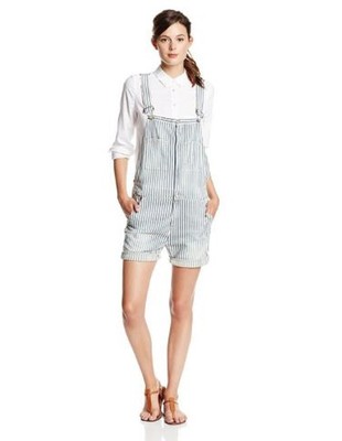 NEW $248 True Religion Womens Molly Denims ShortAlls Overall Jeans