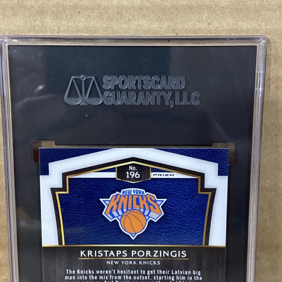 Kristaps Porzingis Panini Select Rookie 2015 Premier Level Silver