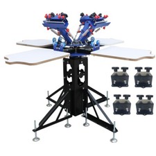 Micro-registration 4 Color Screen Printing Machine Color Matching Shirt Press