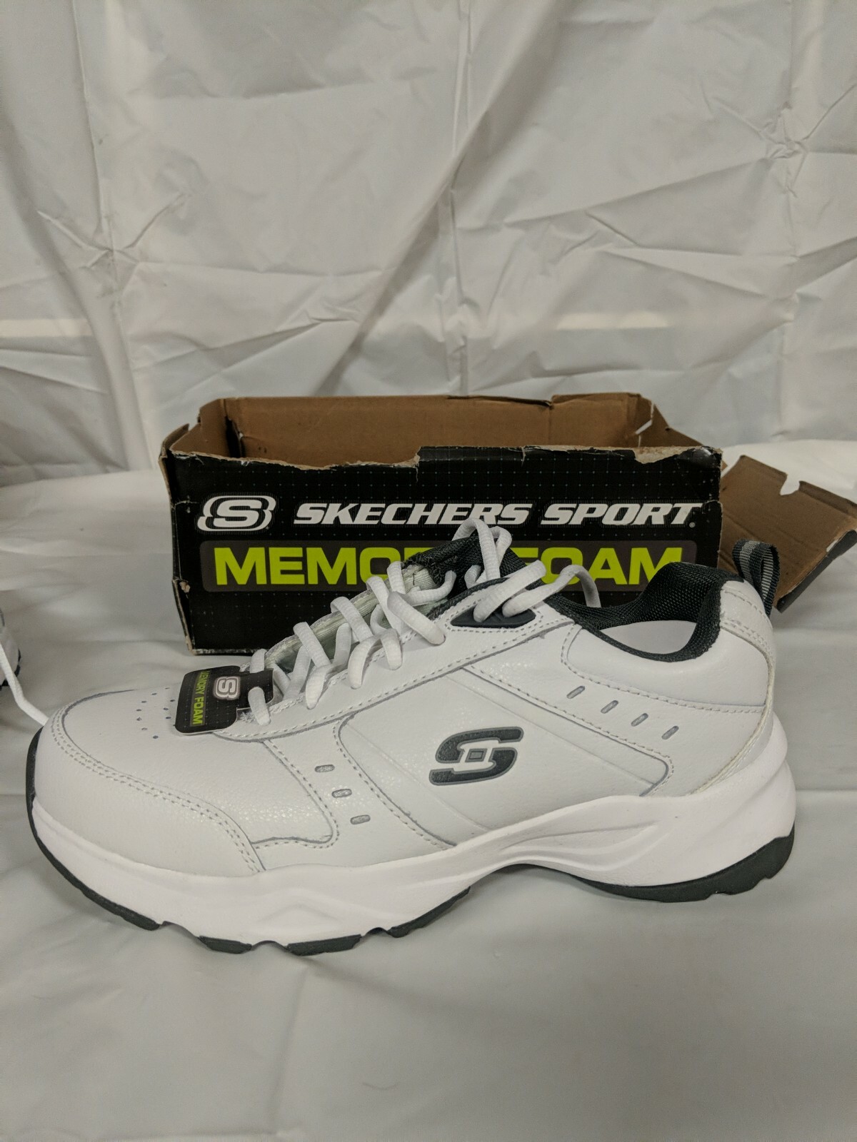 SKECHERS 58355 HANIGER Mn's (7M) White 