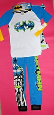 New, Licensed Batman character, 2 sets - 4pcs of Boys' sleepwears, size 10