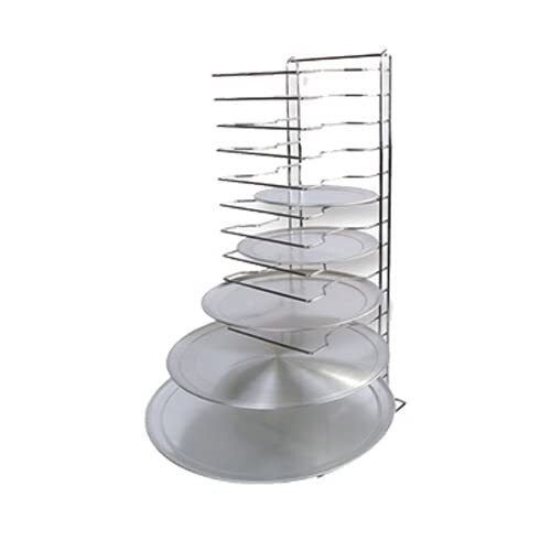 Winco APZT-1015 15-Slot Aluminum Pizza Pan Rack
