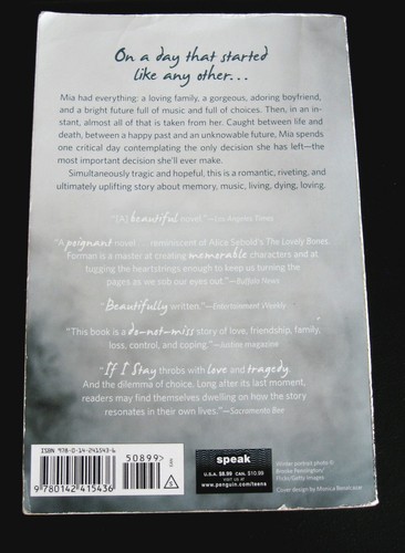 If I Stay by Gayle Forman (2009) (Paperback) - Picture 7 of 8