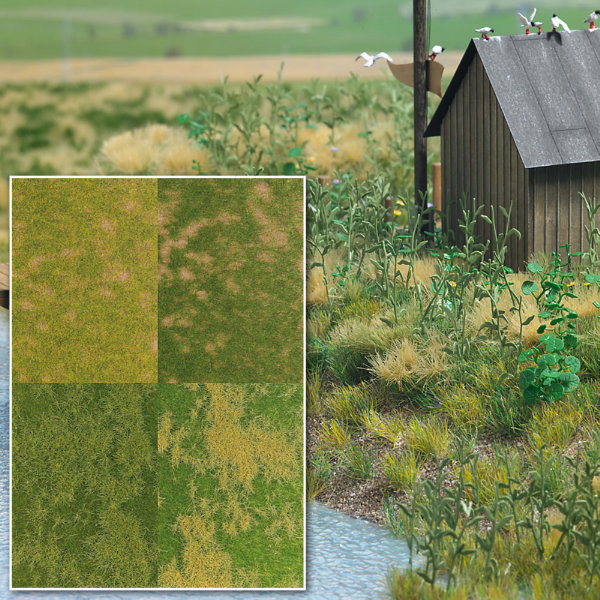 Material De Cubierta Del Suelo 4 Tipos 105 X 148 Mm Cada Tipo Busch 1300