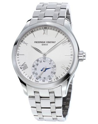 Herrenuhr Solo Time Quarz Frederique Constant - Swiss Made Stahl - Smart