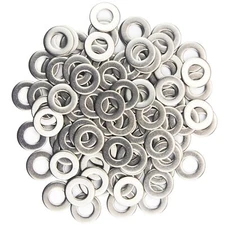 Sutemribor M3x6mmx0.5mm Stainless Steel Flat Washer 100 Pieces