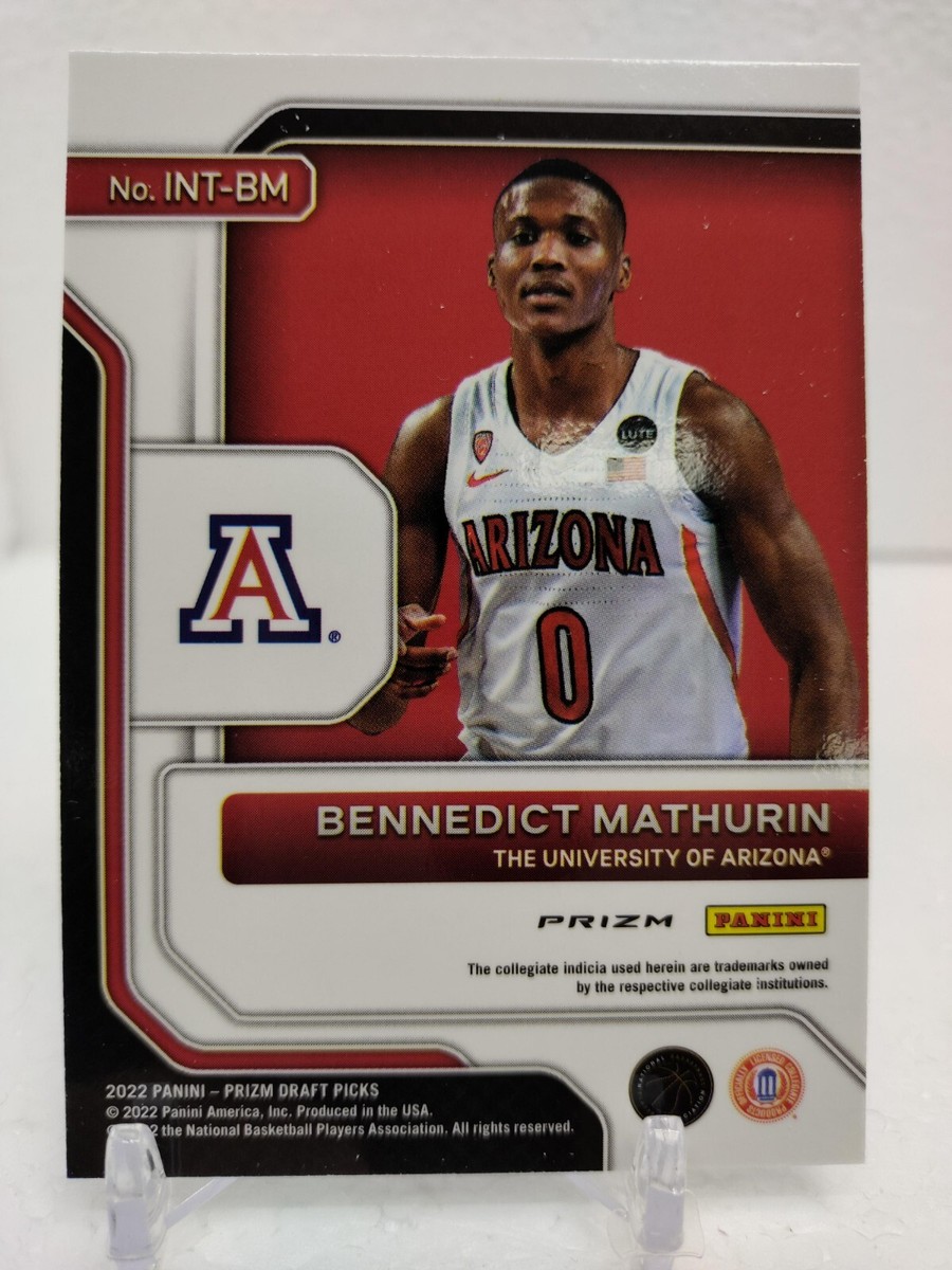 BENNEDICT MATHURIN 2022 23 Panini Prizm Draft Picks SILVER Letter