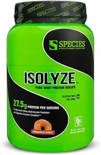 Species Nutrition ISOLYZE | Whey Protein Isolate | Cinnamon Donut 22 Servings