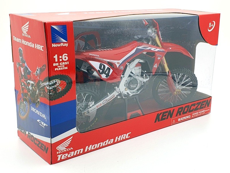 NewRay 1/6 Scale Diecast 49693 - Team Honda HRC 450R Motorbike #94