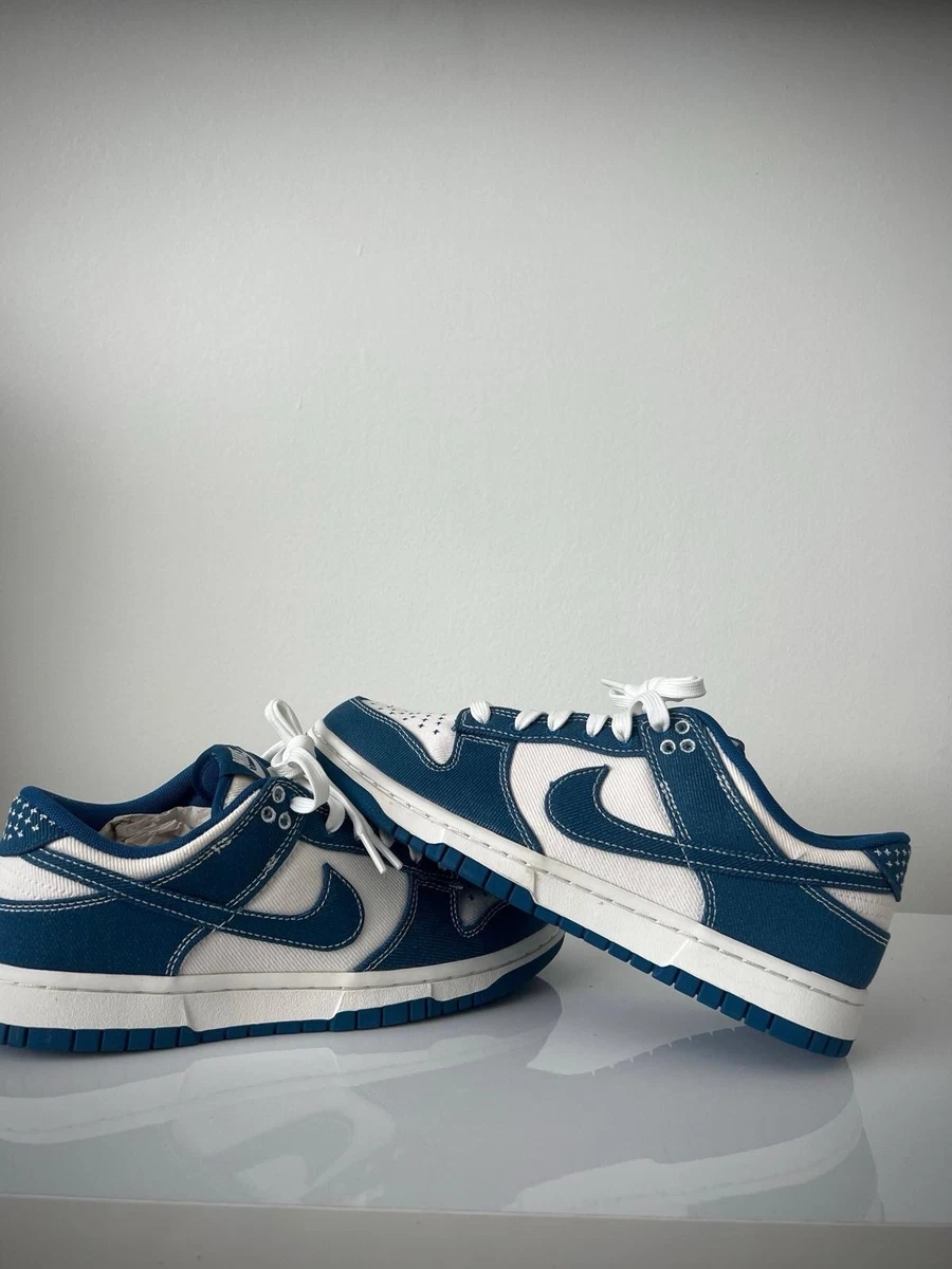 Nike Dunk Low SE Sashiko - Industrial Blue | eBay