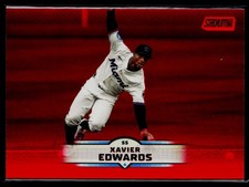 2025 Stadium Club #107 Xavier Edwards Red Foil