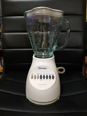 Oster Osterizer Blender 6650 10 Speed Glass Pitcher Lid Blades Complete Works