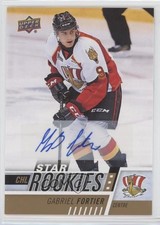 2017-18 Upper Deck CHL Star Rookies Auto Gabriel Fortier #374 Auto 00l8