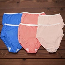 Breezies Set of 6 Original Cotton Brief Panties Fashion Pack Size 13 New
