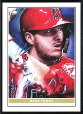 2020 Topps Game Within the Game #12 Mike Trout by Paul Jennis 