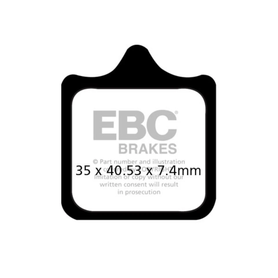 Brake Pads for TM SMM 125 2010-2013 Front HH EBC - Image 2 of 4