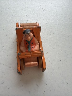 Vintage 1982 Corgi Juniors Flintstones Freds Flyer Log Car Diecast (per search)