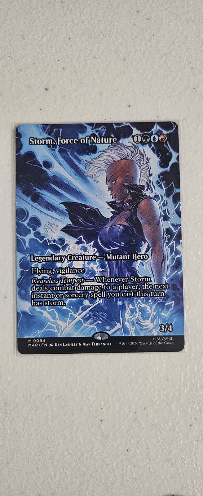 Storm, Force of Nature Borderless Regular MTG