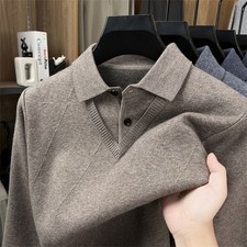 Men's Wool Sweater Winter New Casual Collar Thicken Warm Knitted Warm Sweaters