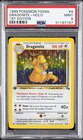 1999 POKEMON FOSSIL 1ST EDITION #4 DRAGONITE-HOLO PSA 9