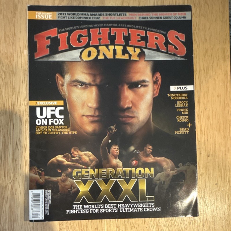 Fighters Only Magazine December 2011 UFC MMA Heavyweights Sonnen Lesnar Cruz