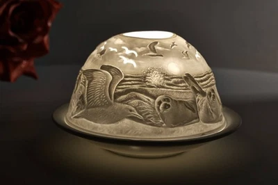 Dome Light, Nr. 30158 Strandleben - Teelicht Windlicht Dekoration Porzellan - Bild 1 von 4