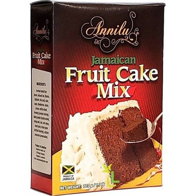 Jamaican Fruit Cake Mix - Annilu 1,7 Lb - Product of Jamaican