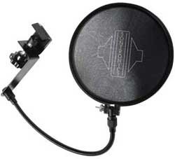 Sontronics verstellbarer Mikrofon Pop Filter mit Auslegerklemme (NEU)