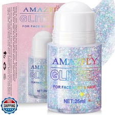 Roll-on Holographic Body Glitter Gel for Face and Hair, Chameleon