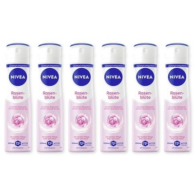 NIVEA Deodorant Rosenblüte Deo Spray 6 x 150ml