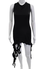 Lioness Women Tank Dress Black Gothic Mini Sleeveless Size XL