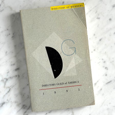1993 Directors Guild of America Directory of Members DGA Hollywood Film Industry 1993 Directors Guild of America Directory of Members DGA Hollywood Film Industry