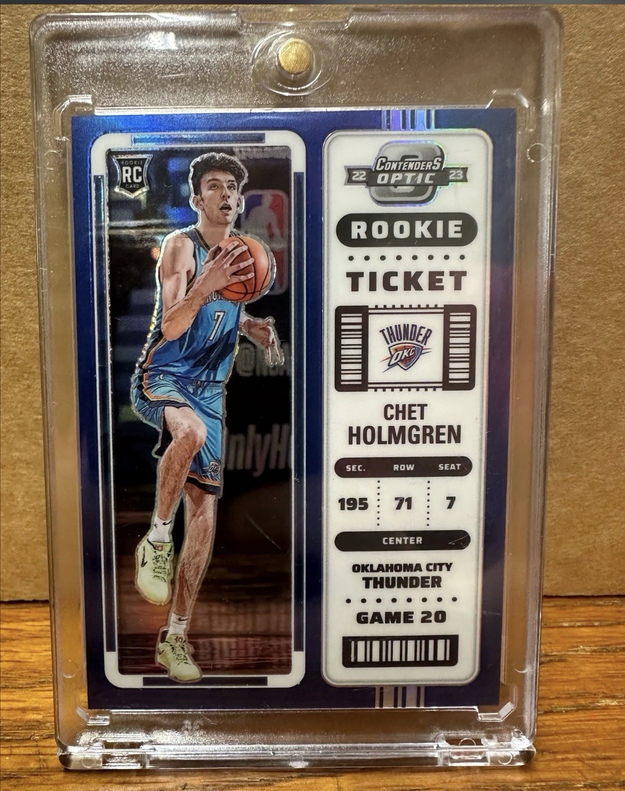 Chet Holmgren 2022 Contenders Optic #4 Blue 43/99 Rookie 