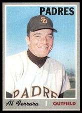1970 TOPPS AL FERRARA SAN DIEGO PADRES #345 EXMT-NM