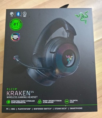 Razer Kraken V4 Gaming Headset, RGB, 2.4GHZ, Bluetooth - NEW ORIGINAL BOX -