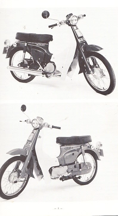 GENUINE SUZUKI FR50 FR70 WORKSHOP SERVICE MANUAL 1974 - Image 2 of 2