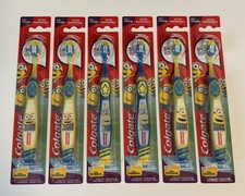 Lot of 6 -- Colgate Kids Manual Toothbrush - Minions - Individually Wrapped