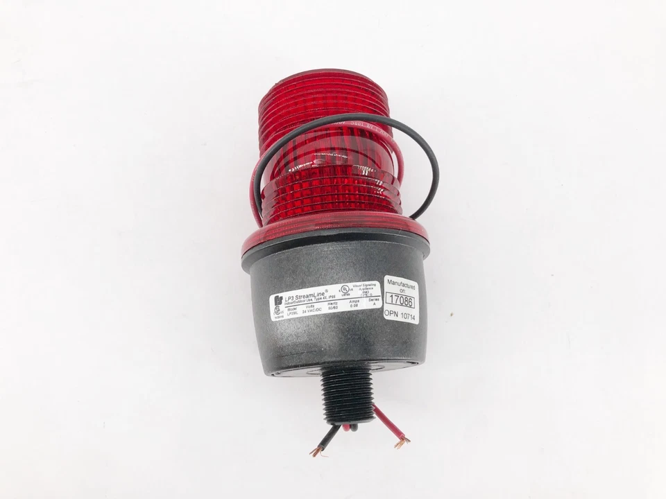Nueva luz de advertencia LED roja Federal Signal LP3ML-024R 24VAC/DC 2KFD8 Foto 3 de 4