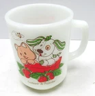 Vintage Anchor Hocking CUSTARD & PUPCAKE Strawberry Shortcake Fire King Mug 1981