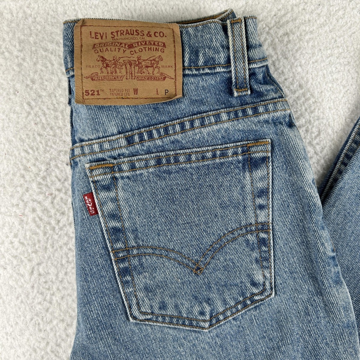 スターコレクション Vintage Levis 521 Jeans Womens 6 Petite Short Blue Tapered Fit