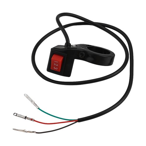 Interruttore Manubrio Elettrico 22mm Installazione Diretta per Moto Nero - Foto 15 di 16