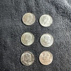 1967 Silver Kennedy Halves 40%Silver LOT OF 6