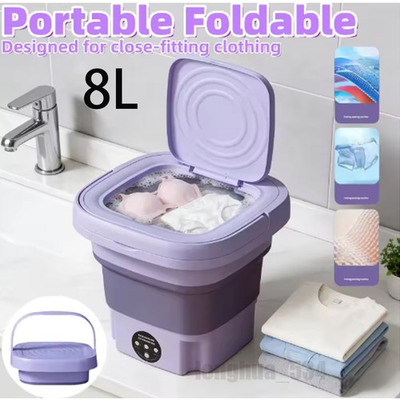 #ad Portable Washing Machine Mini Washer Foldable Washer and Spin Dryer Small Travel $23.98