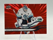 2025-26 Upper Deck Extended Series Joey Daccord #608 Outburst Red /25