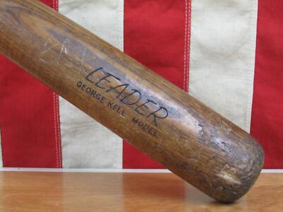 Vintage 1950s Hillerich Bradsby H&B Wood Baseball Bat No.9 HOF
