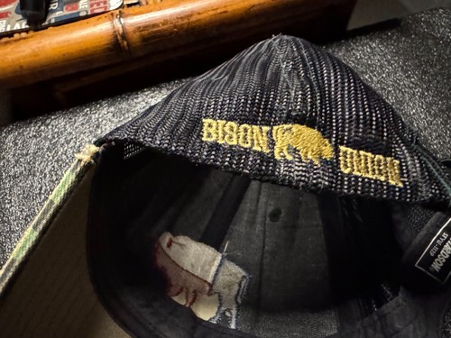 Bison Union Camo Trucker Cap - Distressed - Richardson Fishing Cap - Picture 7 of 8
