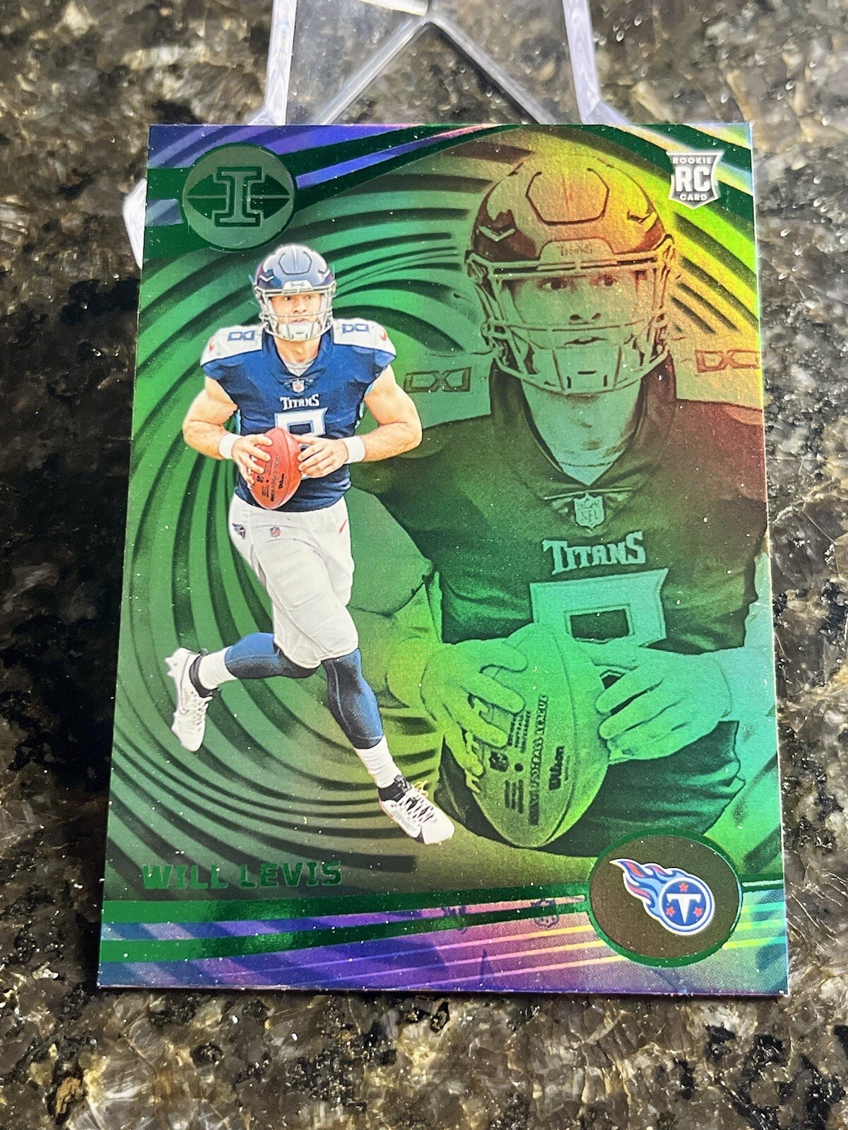 2023 Panini Illusions - Emerald #95 Will Levis (RC) Tennessee Titans